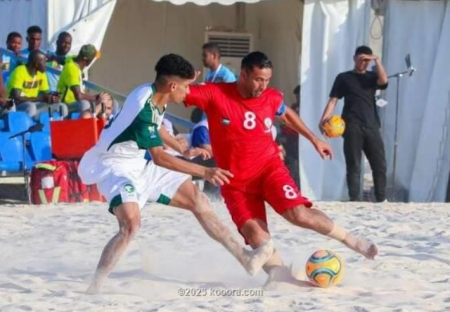 المنتخب الفلسطيني يواجه نظيره المصري في نصف نهائي كأس العرب للشاطئية